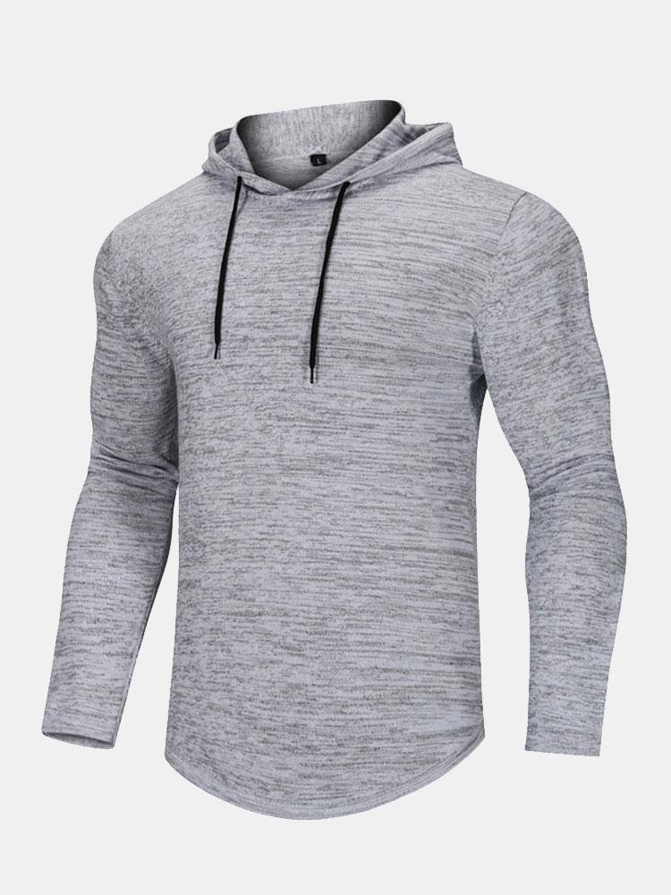 Slim Fit Knit Hooded Sweater