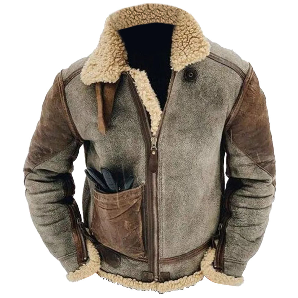 Men's Winter Warm Pocket Fleece Jacket