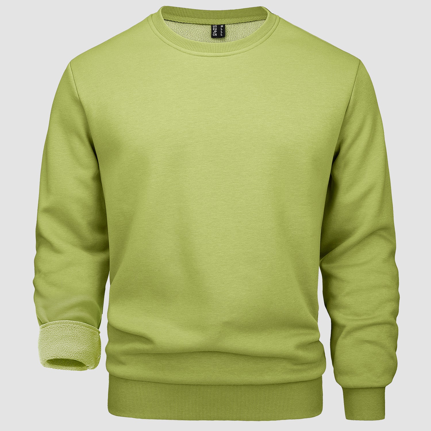Men's Crewneck Sweatshirt Long Sleeve Casual Warm Fleece Pullover Hoodie